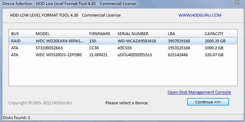 硬盘低格工具软件(HDD Low Level Format Tool)v4.40中文绿色免费版